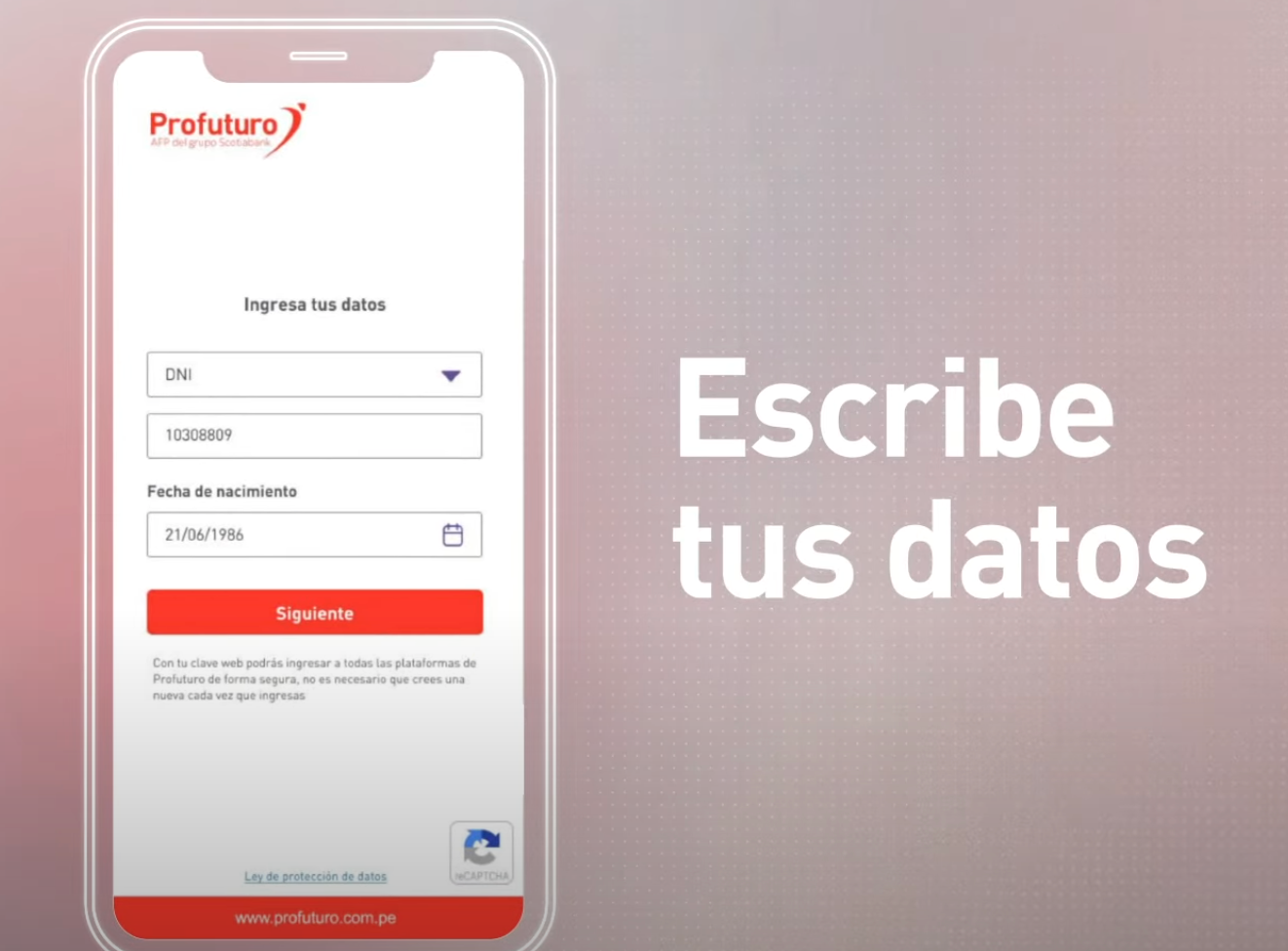 como sacar clave web profuturo afp